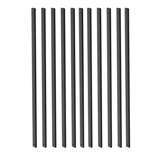 Miniatura 15 de HZIU Paquete de 25 balaustres de cubierta con tapas de extremo y tornillos de 29.5 pulgadas, balaustres rectangulares para escaleras, kit