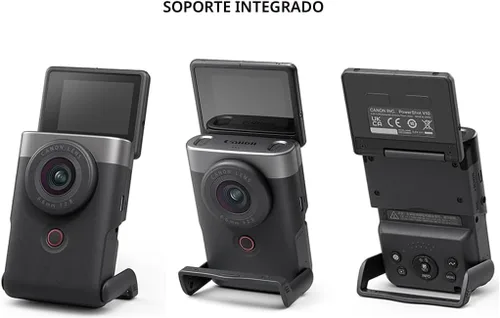Miniatura 11 de Canon PowerShot V10 Cámara, Cámara Compacta Creadora de Contenido para Vlog, Lente Gran Angular Fijo de 19mm, Video 4K, Detección de Rostro, Plateado