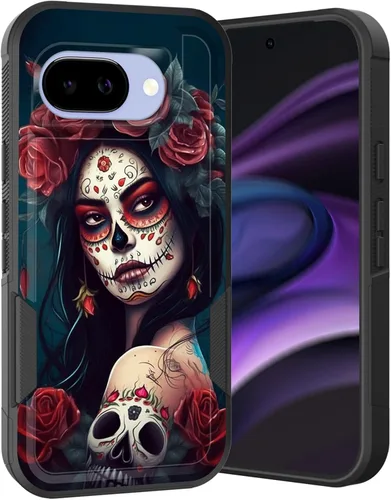 Miniatura 179 de Funda para Pixel 6A, Híbrida de Doble Capa de Servicio Pesado Resistente a Prueba de Golpes PC Duro + Funda Protectora de Silicona Suave para Google