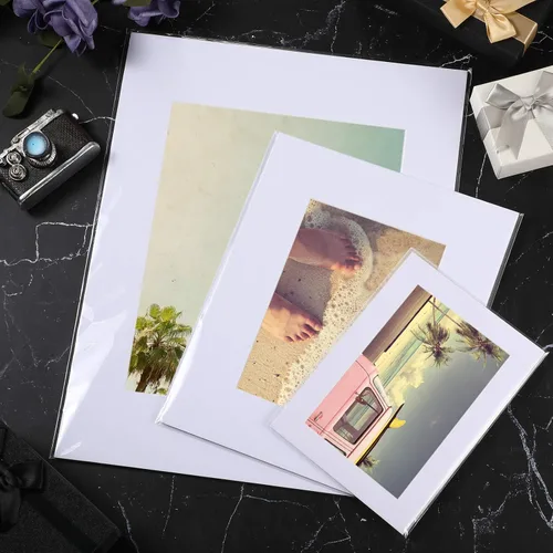 Miniatura 5 de Zonon 240 piezas de bolsas de celofán transparentes autoselladas, fundas transparentes para enmarcado de arte, impresión de fotos y envoltorios