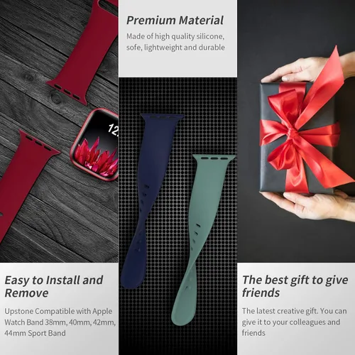 Miniatura 4 de Correas deportivas compatibles con Apple Watch Band de 1.496 pulgadas, 1.575 pulgadas, 1.614 pulgadas, 1.654 pulgadas, 1.732 pulgadas, 1.772