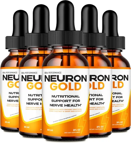 Neuron Gold Drops, Neuron Gold Premium para neuropatía y suplemento de apoyo a la salud nerviosa - Máxima fuerza, todos los ingredientes naturales,