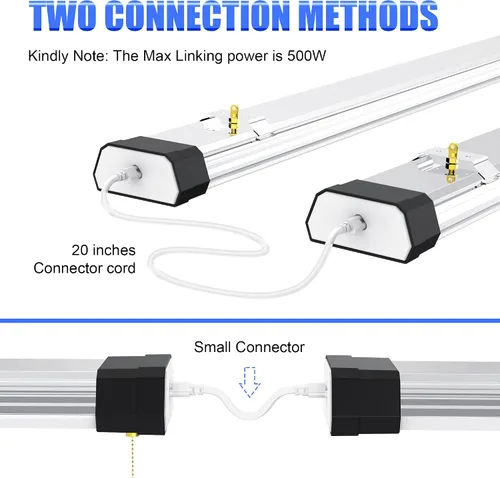 Miniatura 4 de Luz LED enlazable para tienda con certificación ETL de 100 W, 13,000 LM, 5000 K, luces de techo LED para garaje, enchufe de 3.6 pies con cadena