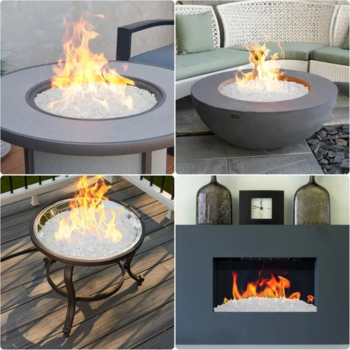 Miniatura 4 de onlyfire - Cristales para hacer fuego para fogatas naturales o de propano, chimeneas o troncos de gas, 10 libras