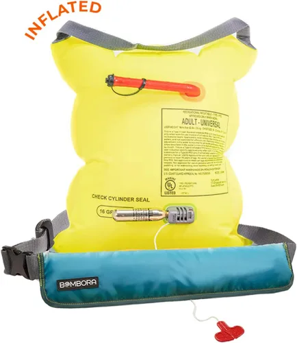Miniatura 2 de Chaleco salvavidas inflable, tirador manual. A partir de 16 años, riñonera inflable PFD. CO2 aprobado por la Guardia Costera de los Estados Unidos