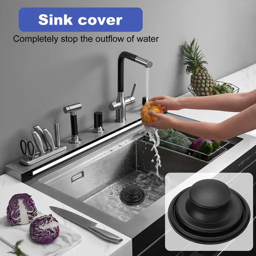 Miniatura 3 de Colador de drenaje para fregadero de cocina, paquete de 3 tapones de acero inoxidable, cesta de drenaje antiobstrucción para fregadero de cocina