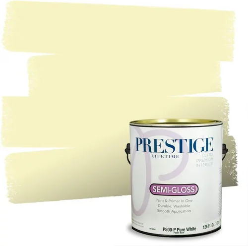 Miniatura 27 de PRESTIGE Pinturas Pintura Exterior e Imprimación En Uno, 1 Galón, Satinado, Pareja Comparable de Benjamin Moore* Amarillo* 320BM-PCM