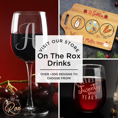 Miniatura 8 de On The Rox Drinks Regalos de vino para mamás – Juego de 2 copas de vino sin tallo de 17 onzas «Because Kids and Mom's Last Nerve», regalos 2 piezas