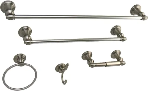 Miniatura 5 de Kingston Brass BAHK2612478BB Provence - Juego de accesorios de baño, latón cepillado, 24 x 3.5 x 2.56 pulgadas Cobrizo cepillado