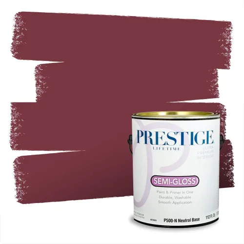 Miniatura 28 de Prestige Paints Pintura exterior e imprimación en uno, 1 galón, plano, coincidencia comparable de Valspar* Amber Rose*