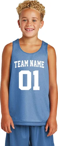 Miniatura 15 de Custom Basketball Jersey Youth Sizes Add Your Team, Name, & Number Unisex