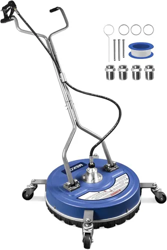MEKOH Limpiador de superficie para lavadora a presión de 20 pulgadas, 4500 PSI, accesorio de limpiador de superficie con ruedas, accesorio de