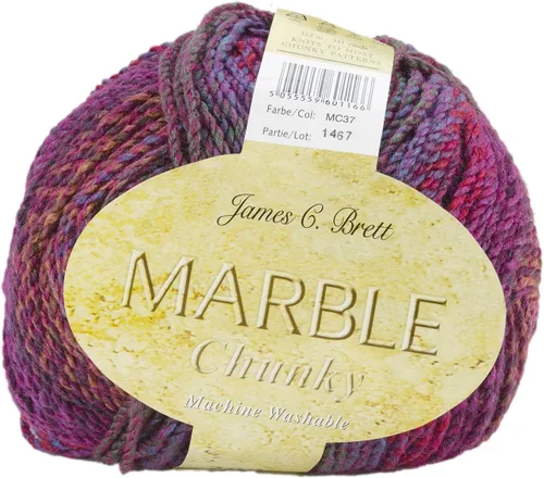 Miniatura 5 de James C Brett James C. Brett Marble Chunky 103 Mezcla de cobalto