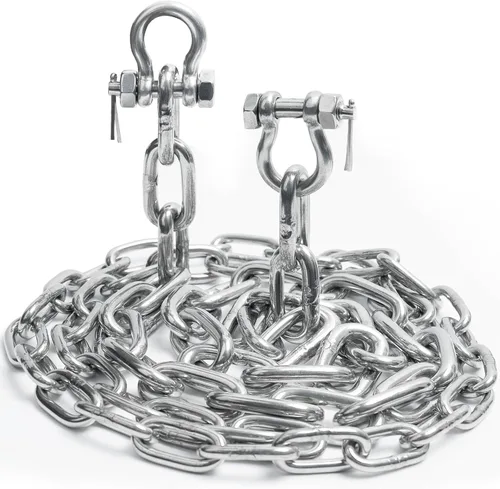 Miniatura 8 de 1/4" or 5/16 Chain for Boats, 316 Stainless Steel Boat Anchor Chain Kit, Marine Grade Anchor Lead Chain w/ 2 Pcs Anti-Off Double Shackle Link Ends