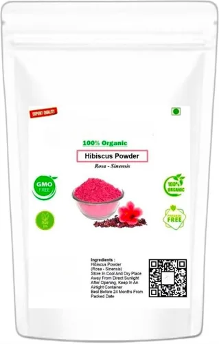 Generic Hibiscus Flower Powder |Paquete de pelo, paquete de cara, comer (Gudhal ka Phool, Mandaram, Gongura, Mandaram, Arhul) -3.53 oz
