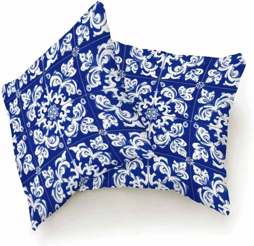 Miniatura 5 de Fundas de almohada, patrón étnico azul, fundas de almohada para dormitorio, sala de estar, paquete de 2