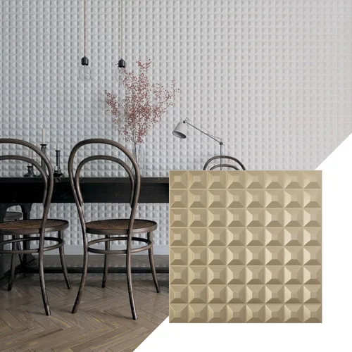 Miniatura 30 de Ekena Millwork WP20X20BRWH 19 5/8 pulgadas de ancho x 19 5/8 pulgadas de alto Bradford EnduraWall Decorativo 3D Panel de pared cubre 2.67 pies