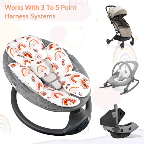 Miniatura 6 de Pea Pod - Soporte para la cabeza del asiento de coche para bebé recién nacido, 2 en 1 Soporte para la cabeza del asiento de coche para bebés