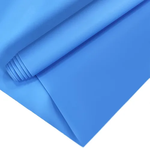 Miniatura 14 de XHT Rollo de vinilo de PVC de gelatina de 11.8 x 53 pulgadas, suave, de color liso, impermeable, tela de PVC para alfombrillas, lazos para el Negro