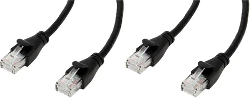 Miniatura 11 de Amazon Basics Cable de conexión Ethernet RJ45 Cat-6 de 5 pies (1.5 metros), 16 paquetes de 10, 160 unidades en total, negro