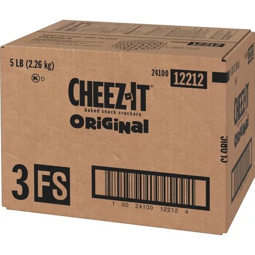 Cheez-It Galletas de queso, galletas horneadas, aperitivos para el almuerzo, originales (6 bolsas)