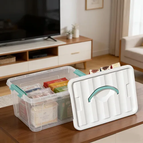 Miniatura 5 de Contenedores de almacenamiento apilables, contenedores de almacenamiento debajo de la cama con tapas, organizador de zapatos, contenedores