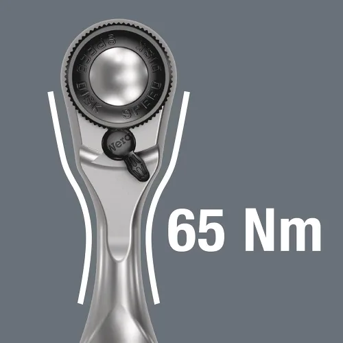 Miniatura 3 de WERA 05003793001 8008 A Zyklop Mini 3 Trinquete con 1/4" Drive, 1/4" x 3.425 in