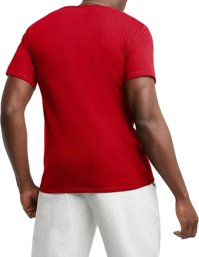 Miniatura 2 de Champion Camiseta para hombre camiseta clásica de algodón cuello redondo camiseta de peso medio logotipo escrito