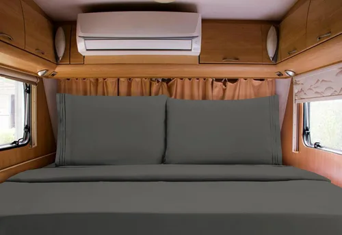 Miniatura 43 de Mocassi Juego de sábanas de lujo de 4 piezas, calidad prémium de hotel de 1800 hilos, ajuste fácil, sábanas y fundas de almohada resistentes a