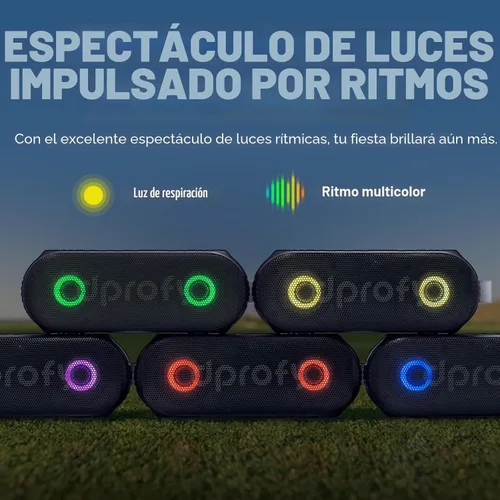 Miniatura 5 de Dprofy Nueva Reproducción 2 Rondas, Altavoz de Golf Magnético Bluetooth, Altavoz Portátil Pro Inalámbrico Estéreo con Bajo Profundo, Resistente al