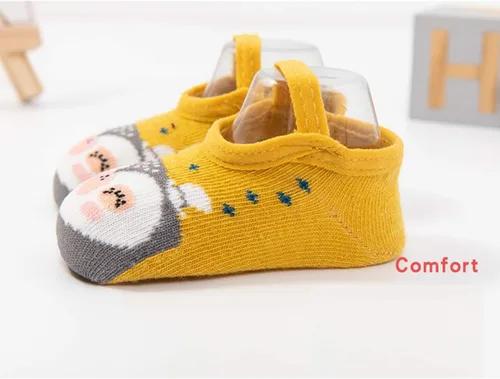 Miniatura 4 de Zumou Calcetines Antideslizantes con Agarre para Bebés Niñas Niños Tipo Pantufla 0-36 Meses 6 Pares