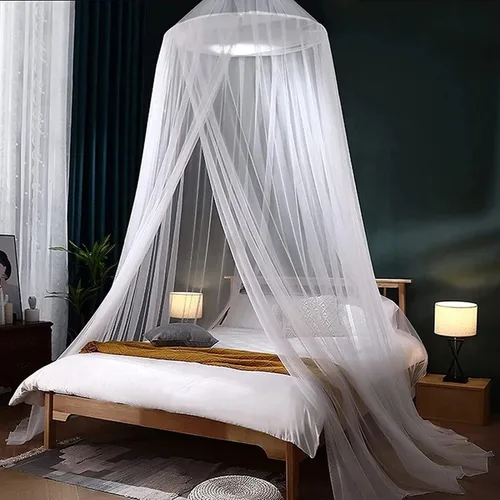 Mosquitera con Dosel para Cama de Niñas, Cortinas de Cama King con Dosel Tamaño Full Queen desde el Techo, Mosquitera de Cúpula Tienda de Cama Twin