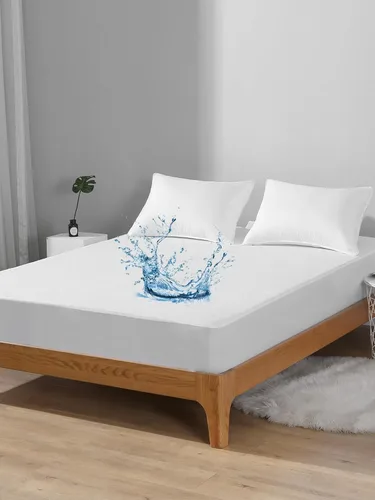 Miniatura 2 de Bedecor Protector de colchón impermeable Queen, funda a prueba de orina y líquidos para mascotas, ancianos e incontinencia, bolsillo profundo