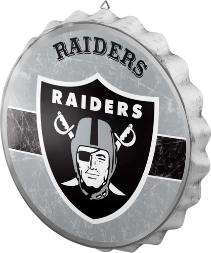 Miniatura 10 de NFL Team Logo Distressed Metal Hanging Wall Bottle Cap Sign