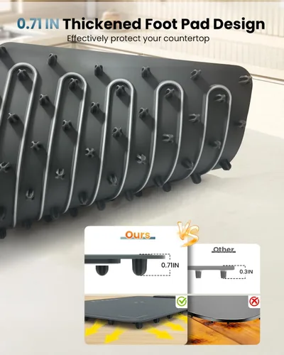Miniatura 8 de Manta calefactora para alimentos, enchufe y listo - Grande 24"x16", calentamiento rápido de superficie completa, 6 niveles de temperatura