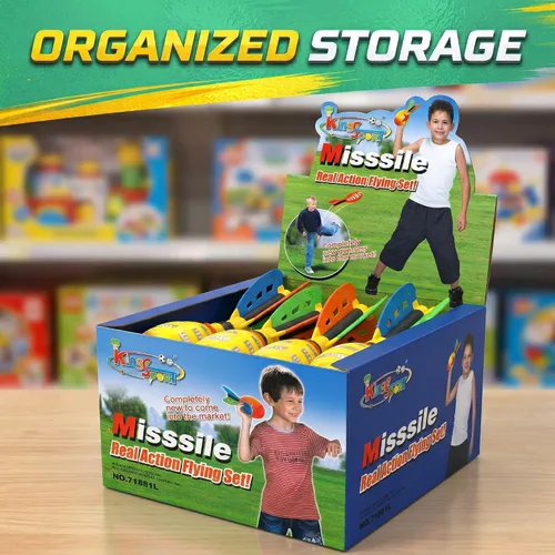 Miniatura 7 de Liberty Imports Paquete de 12 balones de fútbol de espuma voladora con cola, aviadores deportivos de bolsillo, juguetes para niños, actividades al