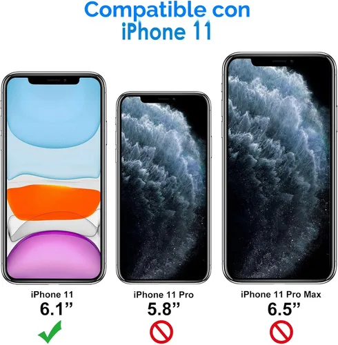 Miniatura 2 de JETech - Funda para iPhone 11 de 6.1 pulgadas, cubierta de parachoques a prueba de golpes que no se pone amarilla, parte trasera transparente