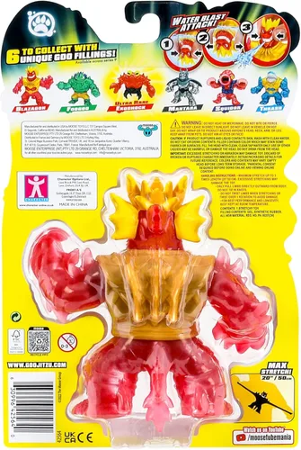 Miniatura 4 de Heroes of Goo Jit Zu Paquete de héroes de Deep Goo Sea Blazagon. Juguete súper elástico lleno de goo. con función de ataque de agua a chorro.