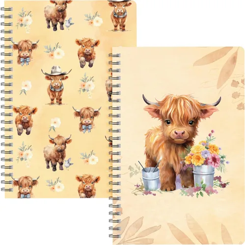 Miniatura 14 de B1ykin Cuadernos en espiral A5, 2 unidades, 50 hojas, 100 páginas, encuadernados con alambre, regalo de agradecimiento al profesor, cuaderno