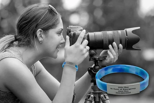 Miniatura 45 de Pulsera de identificación médica personalizada - Pulsera de seguridad para personas mayores grabada personalizada - Alerta de Alzheimer