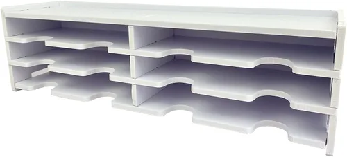 Miniatura 9 de Sanfurney Soporte de almacenamiento de 24 ranuras para almohadilla de tinta y almohadilla de sellos, estante organizador para almohadillas de tinta