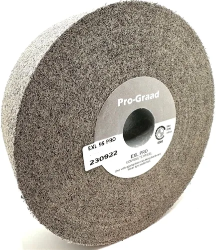 Miniatura 11 de EXL PRO Rueda de pulido de desbarbado convoluto – 6 x 1 pulgada x 1 pulgada 9S de carburo de silicio mediano – grado profesional – Rueda