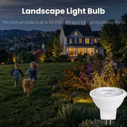 Miniatura 7 de MR11 Gu4.0 Bombilla LED Bi-pin 3W 12VAC/DC Focos LED de bajo voltaje Blanco cálido 2700K-3000K para iluminación de paisaje al aire libre y luces