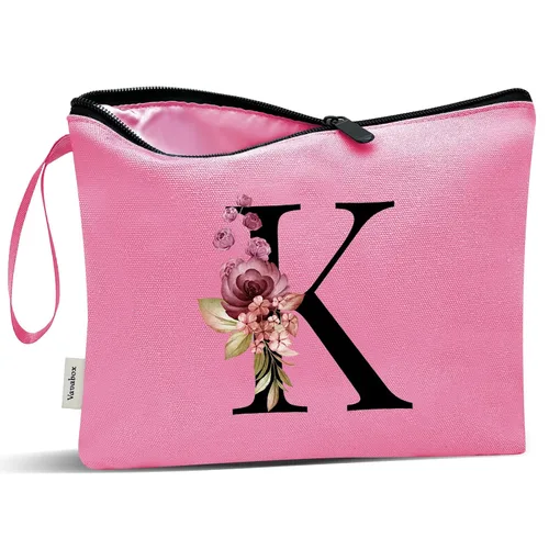 Miniatura 190 de Vavabox A-Z Bolsa de Maquillaje Personalizada, Regalos de Cumpleaños para Mujeres y Mamá, Regalos para la Mejor Amiga, Bolsa de Cosméticos