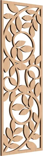 Miniatura 186 de 9 3/8"W x 24 3/8"H x 1/4"T Utica Decorativo Fretwork Madera Paneles de Pared, Abedul