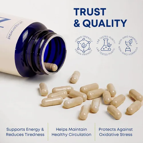 Miniatura 6 de Suplemento NAD+ con ribósido de nicotinamida, resveratrol trans y quercetina - Complejo NAD Plus para apoyo energético, cerebro y mitocondrial