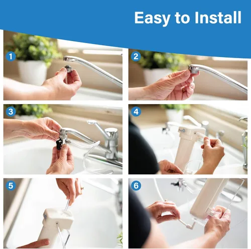 Miniatura 5 de PuroSmart Sistema RO de alto flujo, sistema de tratamiento de agua para el hogar de la encimera Sistema compacto de ósmosis inversa Ideal