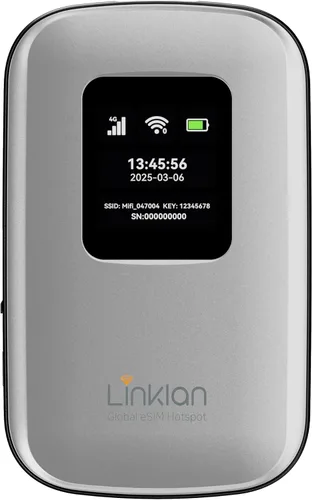Punto de acceso móvil portátil – eSIM Global WiFi Hotspot, no se necesita tarjeta SIM/contrato, 16 dispositivos, más de 180 países, enrutador