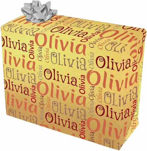 Miniatura 13 de Artsadd Rollos de papel de regalo de cumpleaños personalizados con nombre, papel de regalo de Navidad personalizado para niños, hombres y mujeres
