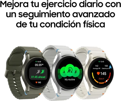 Miniatura 2 de Samsung Galaxy Watch 7 (44mm) Reloj inteligente AI con pantalla AMOLED de 1.5", Wear OS 5, Wi-Fi, Bluetooth, monitor de frecuencia cardíaca, monitor
